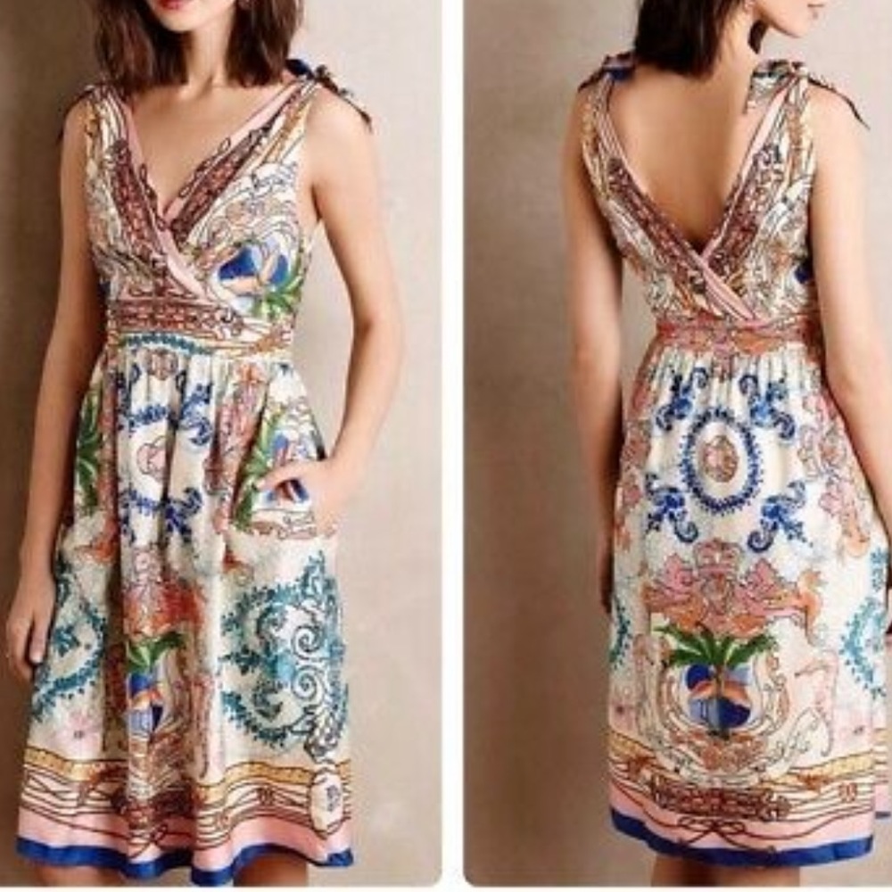 Colette Dinnigan - Anthropology Acciona Silk Dress Size 2